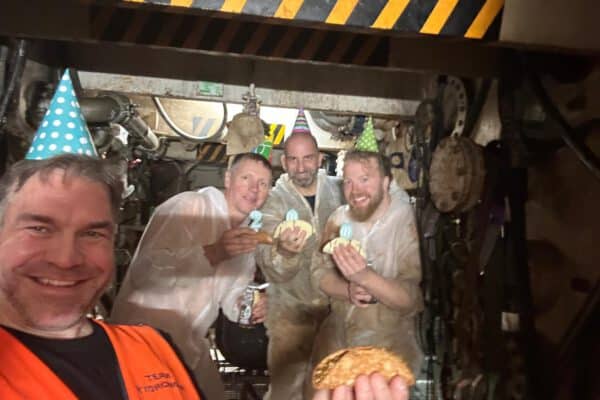 HydroWork Druckluftteam feiert einen erfolgreichen Einstz